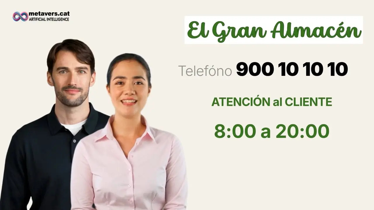 Pla Valor vídeo-avatar d'atenció al client amb IA per a empreses i entitats - El Gran Magatzem